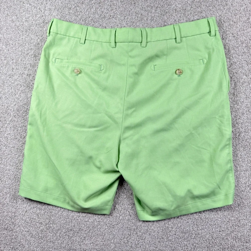 Peter Millar Shorts Mens‎ 35 Lime Green MS22B88 Performance Golf Flat Front
